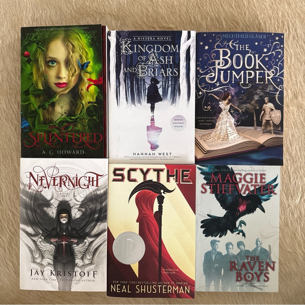 Books mixed lot of 6 Young Adult Fantasy Fiction Adventure Paperbacks